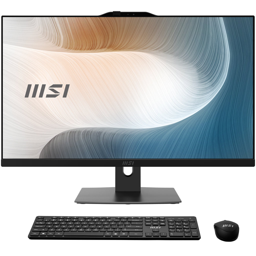 MSI Modern AM242P 1M-1848AT Intel Core 3 100U 60,5 cm (23.8") 1920 x 1080 pixels PC All-in-One 8 Go DDR5-SDRAM 256 Go SSD Windows 11 Pro Wi-Fi 6E (802.11ax) Noir