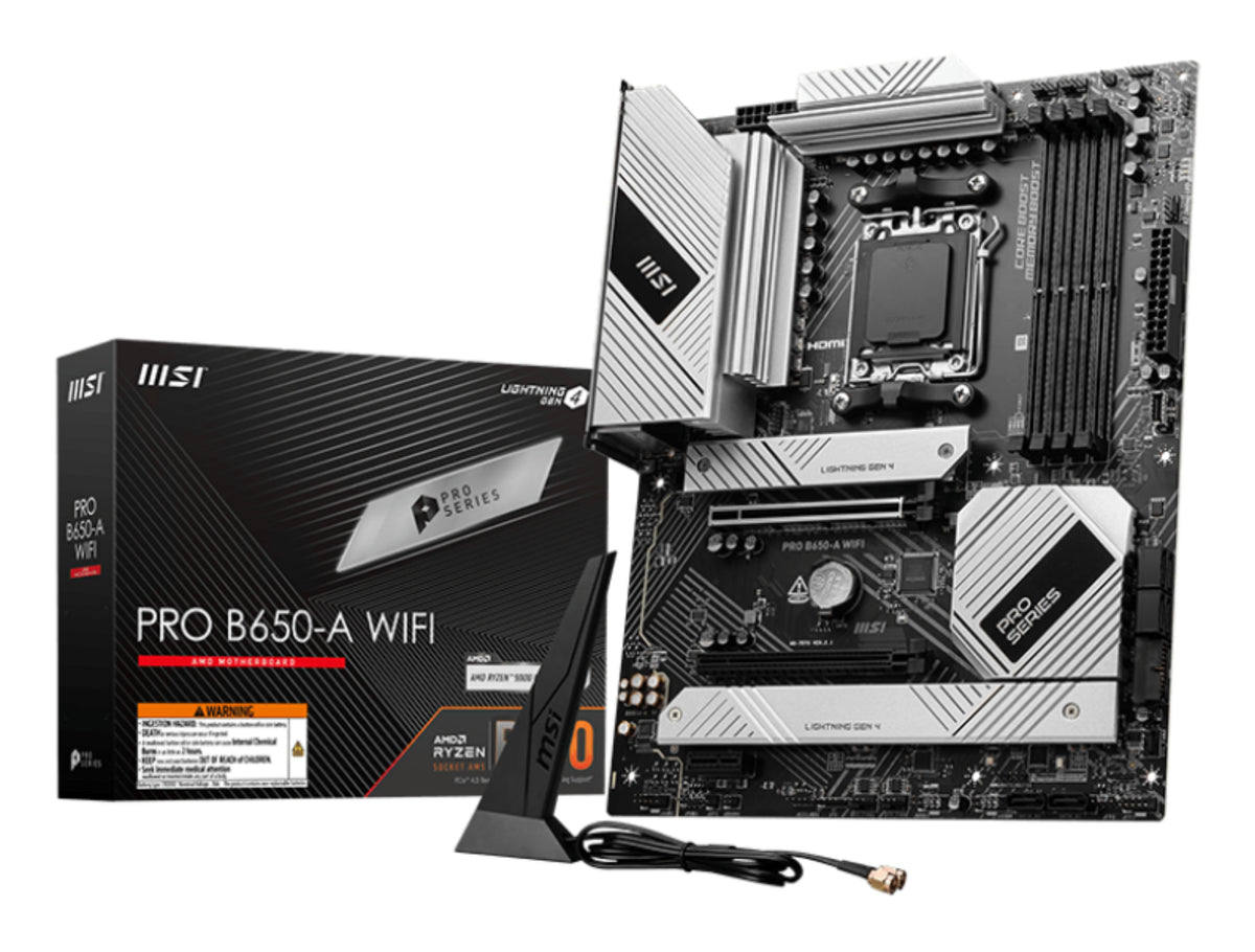 MSI PRO B650-A WIFI carte mère AMD B650 Emplacement AM5 ATX