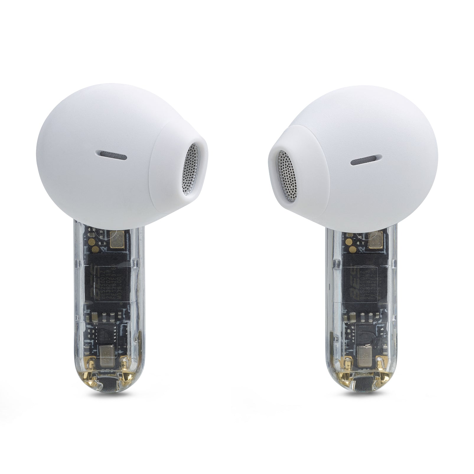 JBL Tune Flex Ghost Edition Casque True Wireless Stereo (TWS) Ecouteurs Appels/Musique Bluetooth Translucide, Blanc