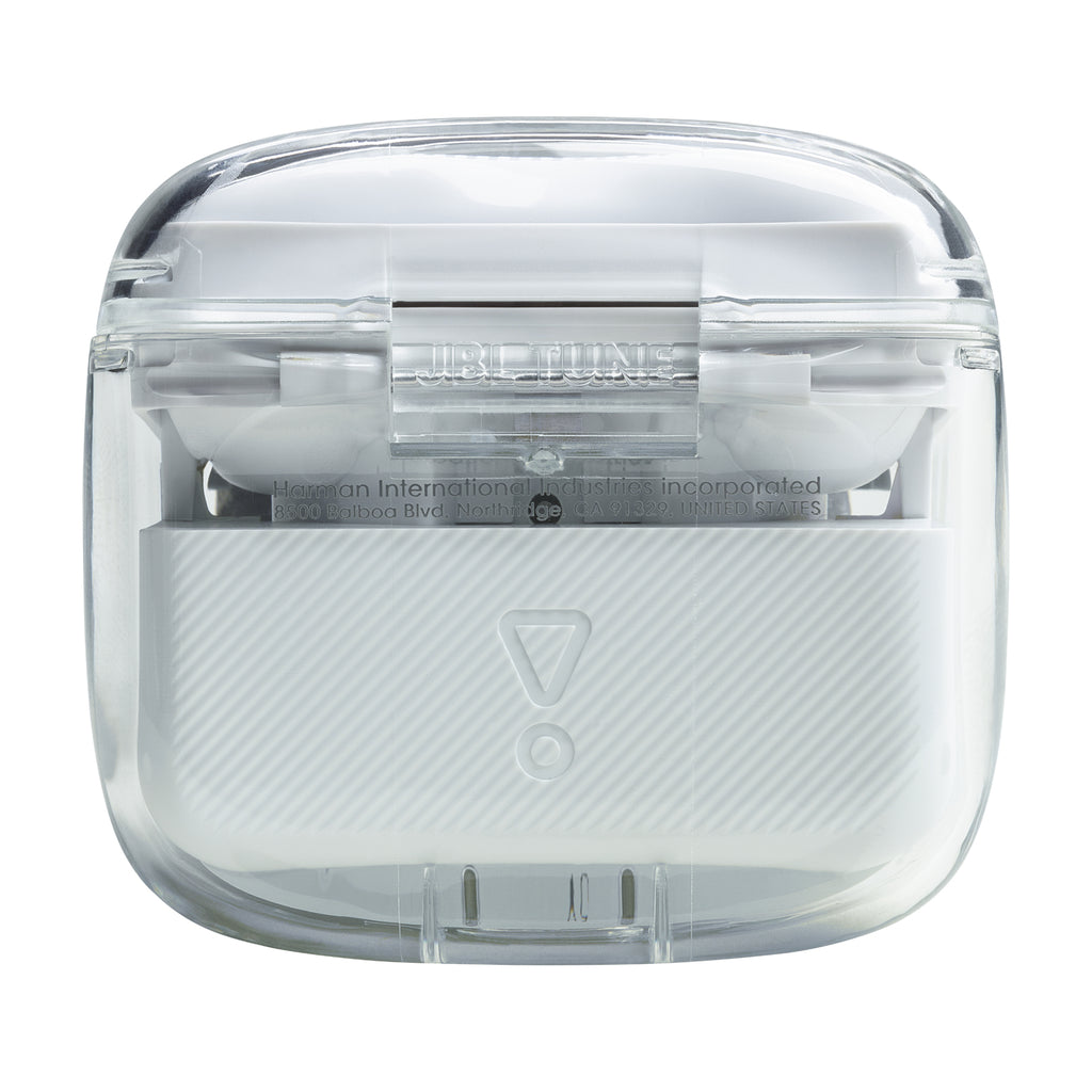 JBL Tune Flex Ghost Edition Casque True Wireless Stereo (TWS) Ecouteurs Appels/Musique Bluetooth Translucide, Blanc