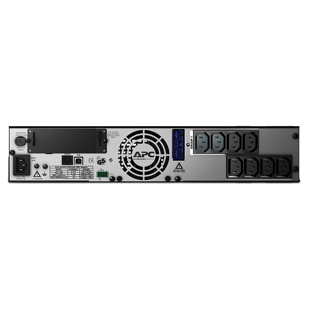 APC Smart-UPS X SMX750I - 750VA, 8x C13 sortie, USB, runtime extensible