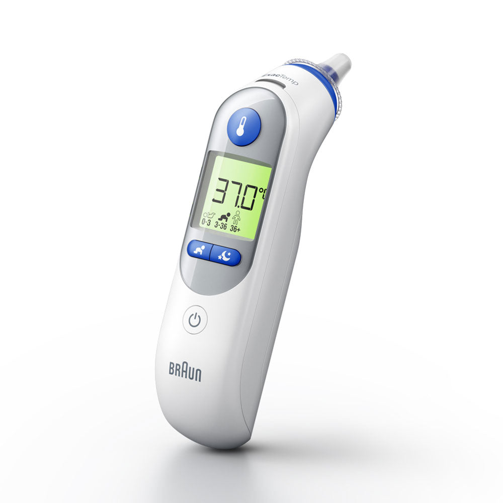 Braun Braun IRT6525 thermometre digital Thermomètre par contact Blanc Oreille Boutons