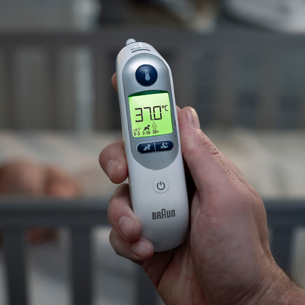 Braun Braun IRT6525 thermometre digital Thermomètre par contact Blanc Oreille Boutons