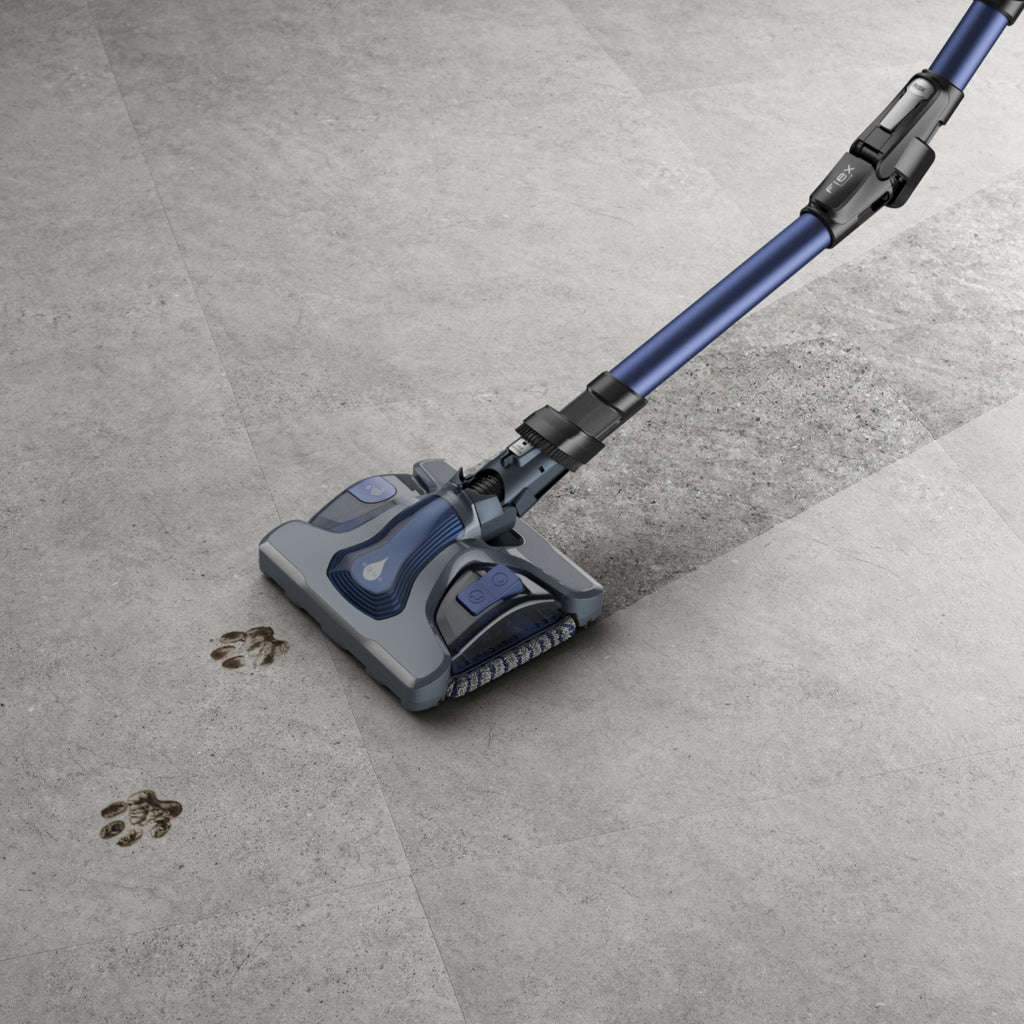 Rowenta RH98C0 Aspirateur-balai 2 en 1 Batterie Sec&humide Sans sac 0,9 L 320 W Bleu, Gris