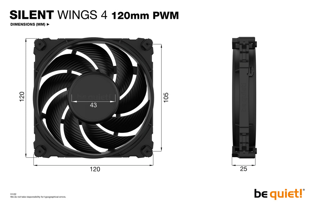 be quiet! Silent Wings 4 120 mm PWM | Ventilateur PC