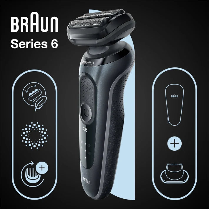 Braun Series 6 61-N1200s Rasoir à grille Tondeuse Noir