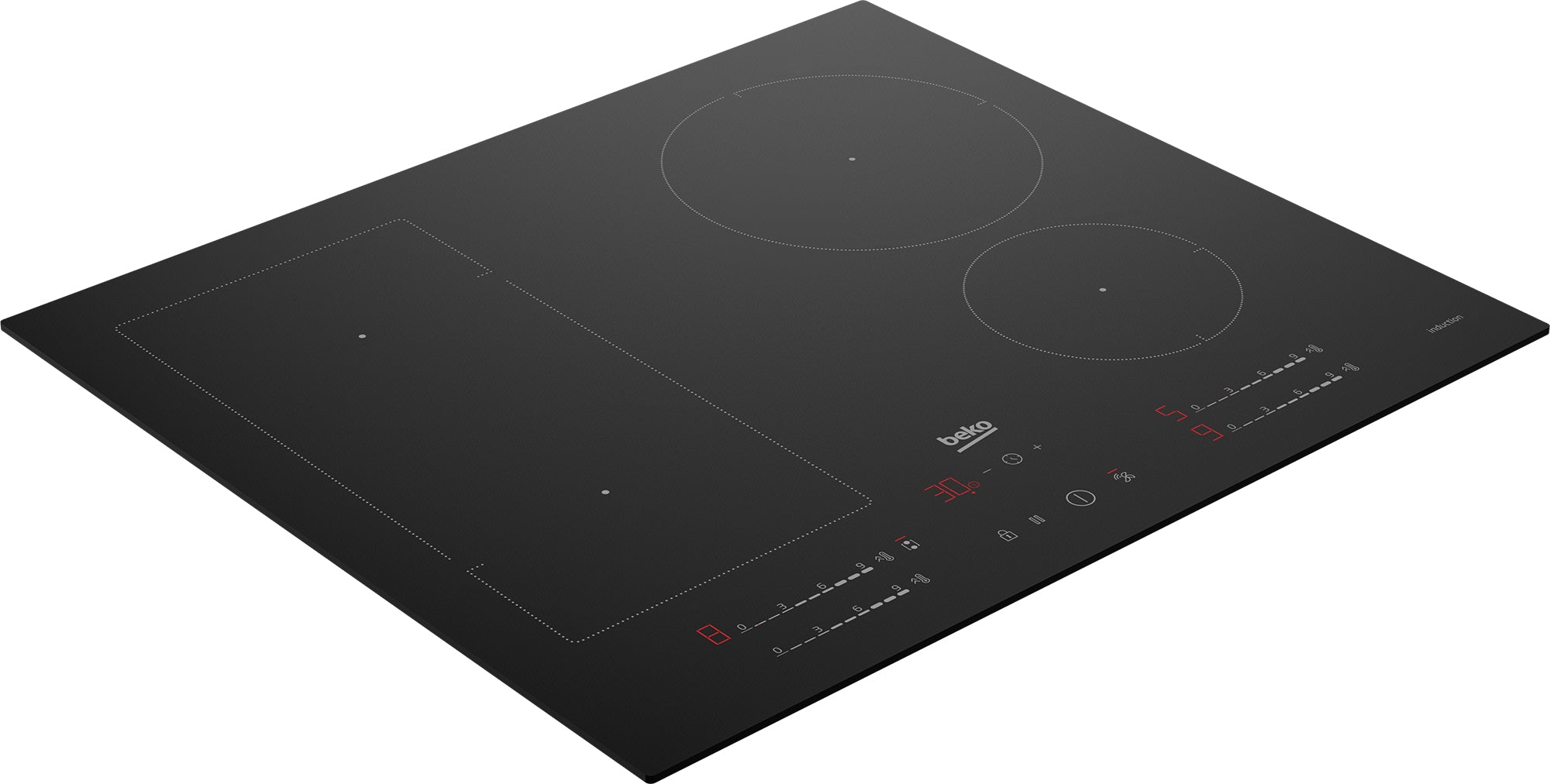 Beko HII 64730 UFT Noir Intégré 60 cm Plaque avec zone à induction 4 zone(s)