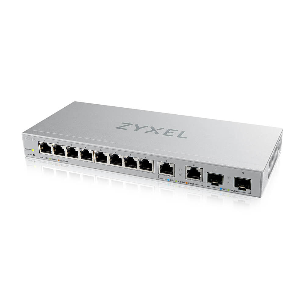 Zyxel XGS1210-12-ZZ0102F commutateur réseau Géré Gigabit Ethernet (10/100/1000) Gris
