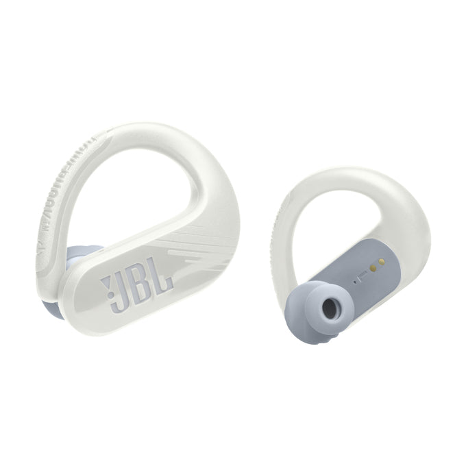 JBL JBL Endurance Peak 3 Casque True Wireless Stereo (TWS) Crochets auriculaires Appels/Musique/Sport/Au quotidien USB Type-C Bluetooth Socle de chargement Blanc