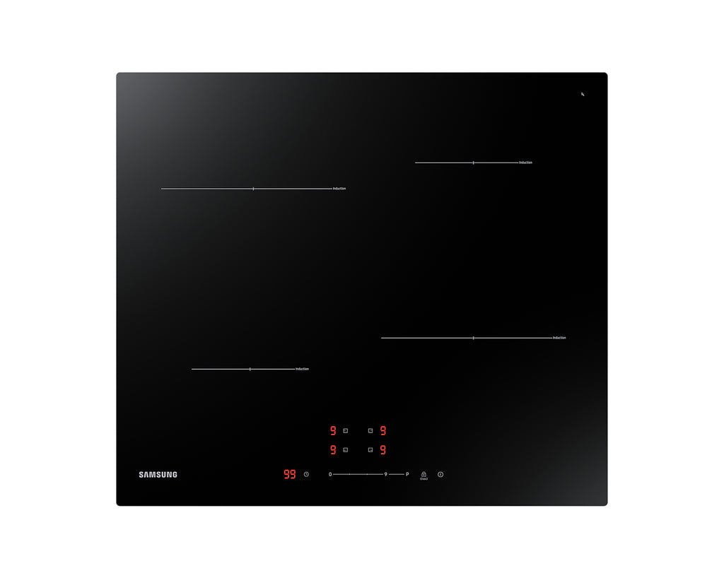 Samsung NZ64T3707A1/UR four et cuisinière Plaque de cuisson de table Plaque avec zone à induction Noir
