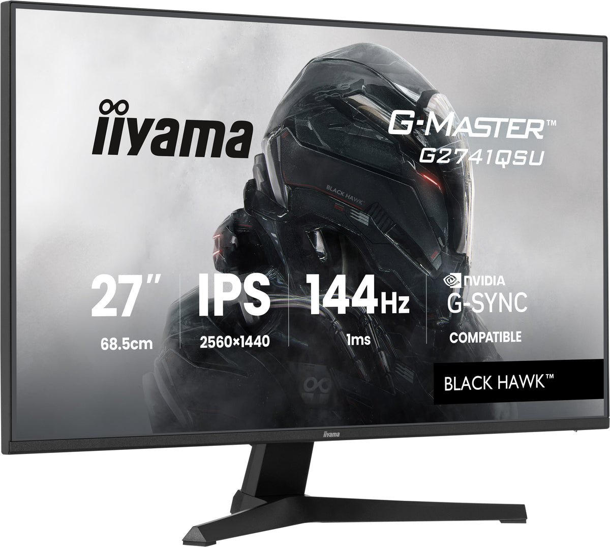 iiyama G-MASTER G2741QSU-B1 écran plat de PC 68,6 cm (27") 2560 x 1440 pixels 4K Ultra HD QLED Noir - vue 3