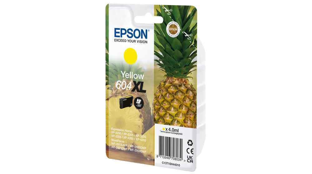 Epson 604XL cartouche d'encre 1 pièce(s) Original Rendement élevé (XL) Jaune