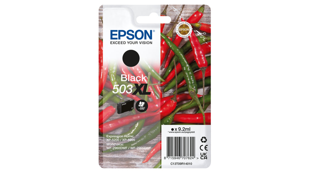 Epson 503XL cartouche d'encre 1 pièce(s) Original Rendement élevé (XL) Noir