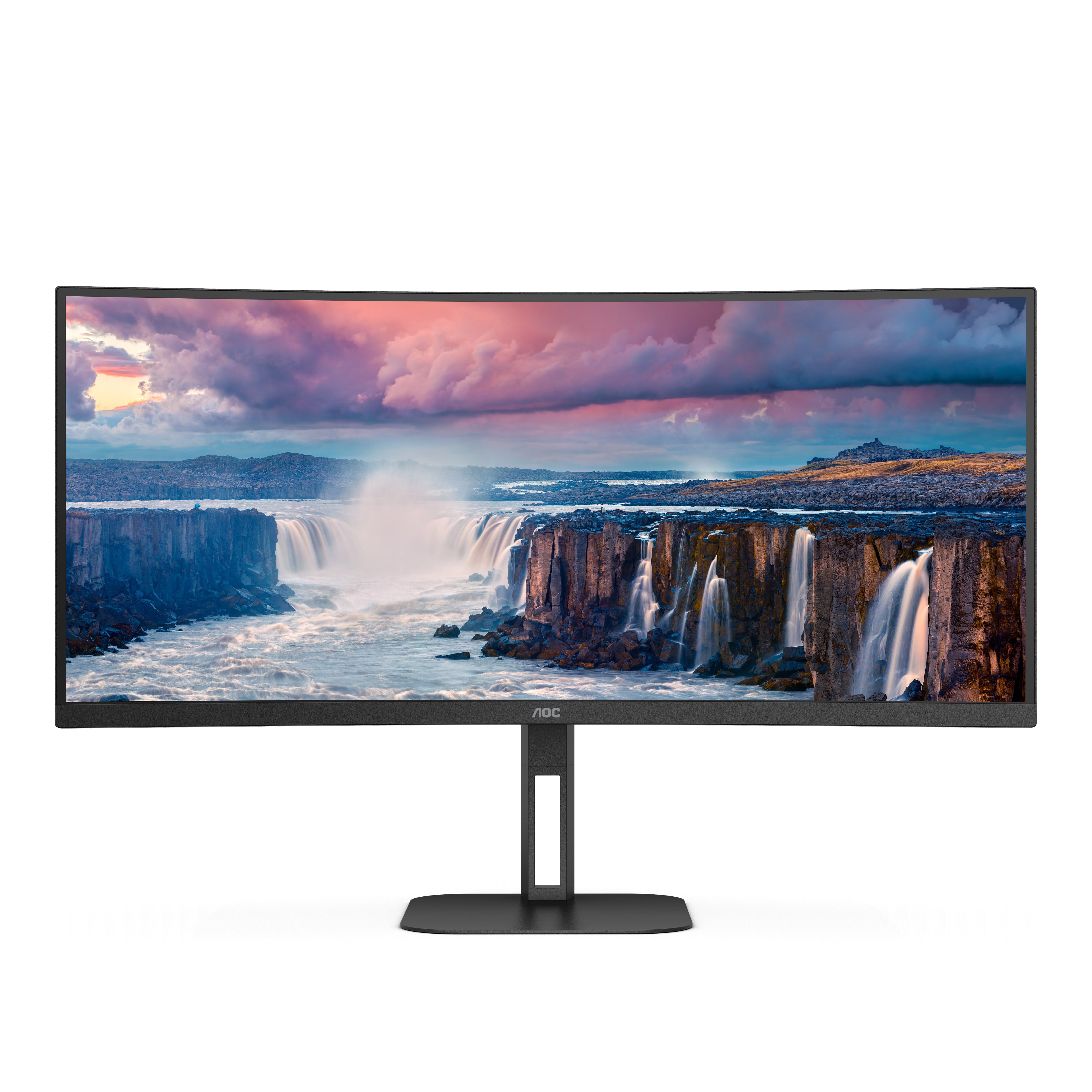 AOC V5 CU34V5C/BK/23 écran plat de PC 86,4 cm (34") 3440 x 1440 pixels Wide Quad HD LED Noir