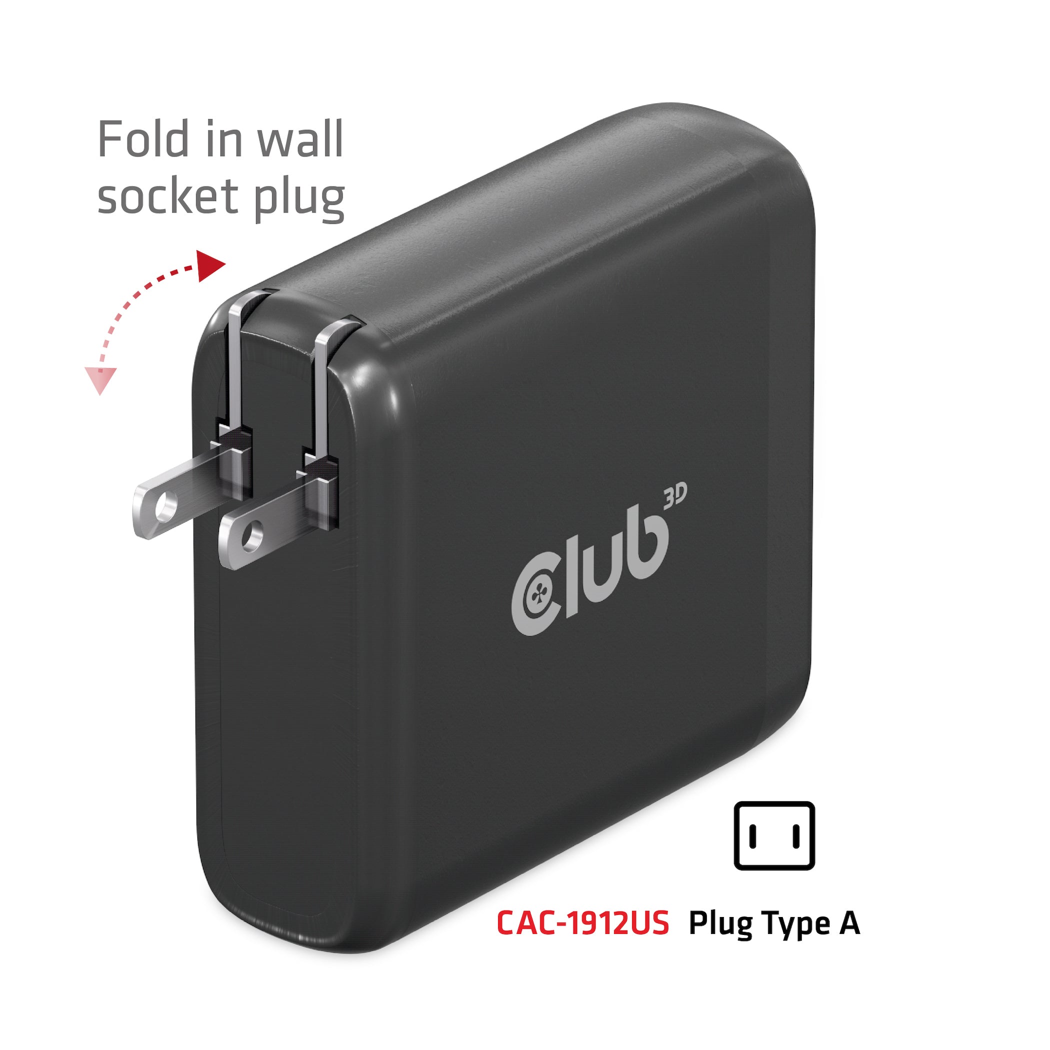 CLUB3D CAC-1912 chargeur d'appareils mobiles Universel Noir Secteur Intérieure