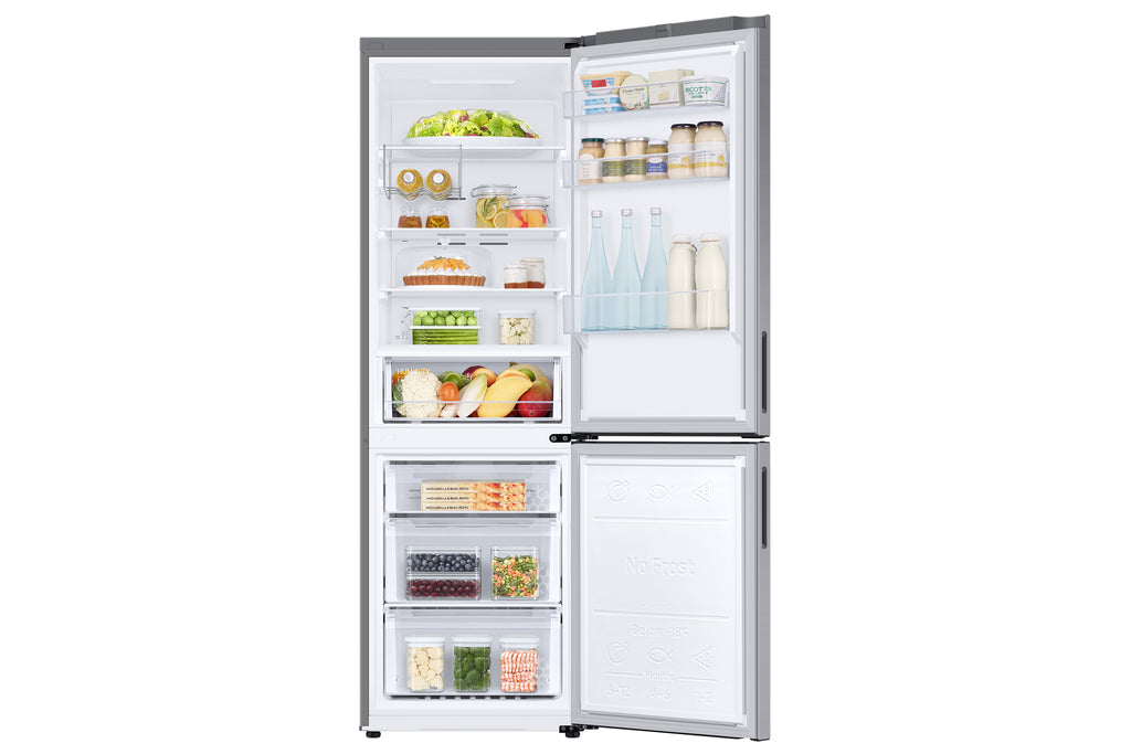 Samsung RB33B612ESA Pose libre 344 L Argent, Acier inoxydable