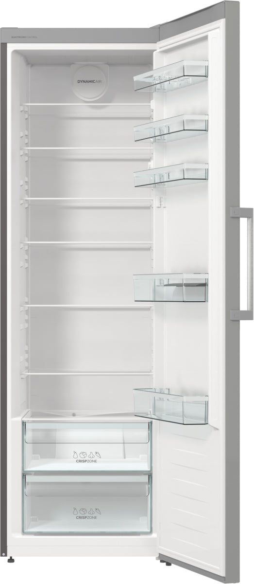 Gorenje R619EES5 réfrigérateur Pose libre 398 L Gris, Métallique
