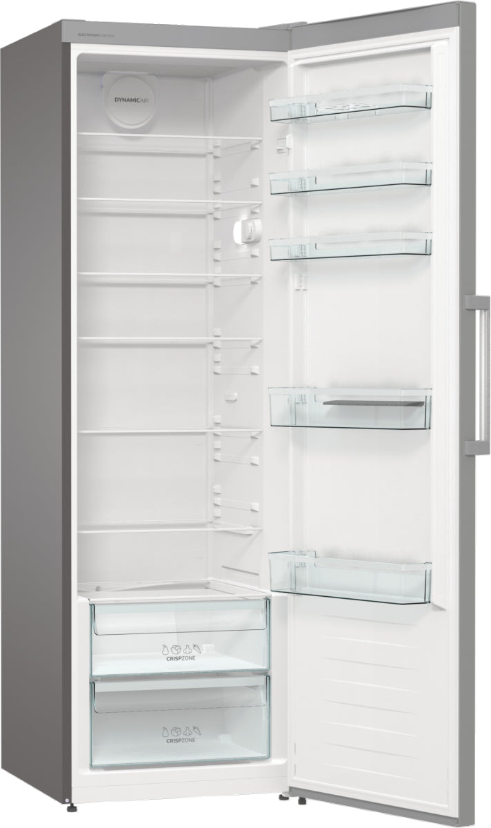 Gorenje R619EES5 réfrigérateur Pose libre 398 L Gris, Métallique
