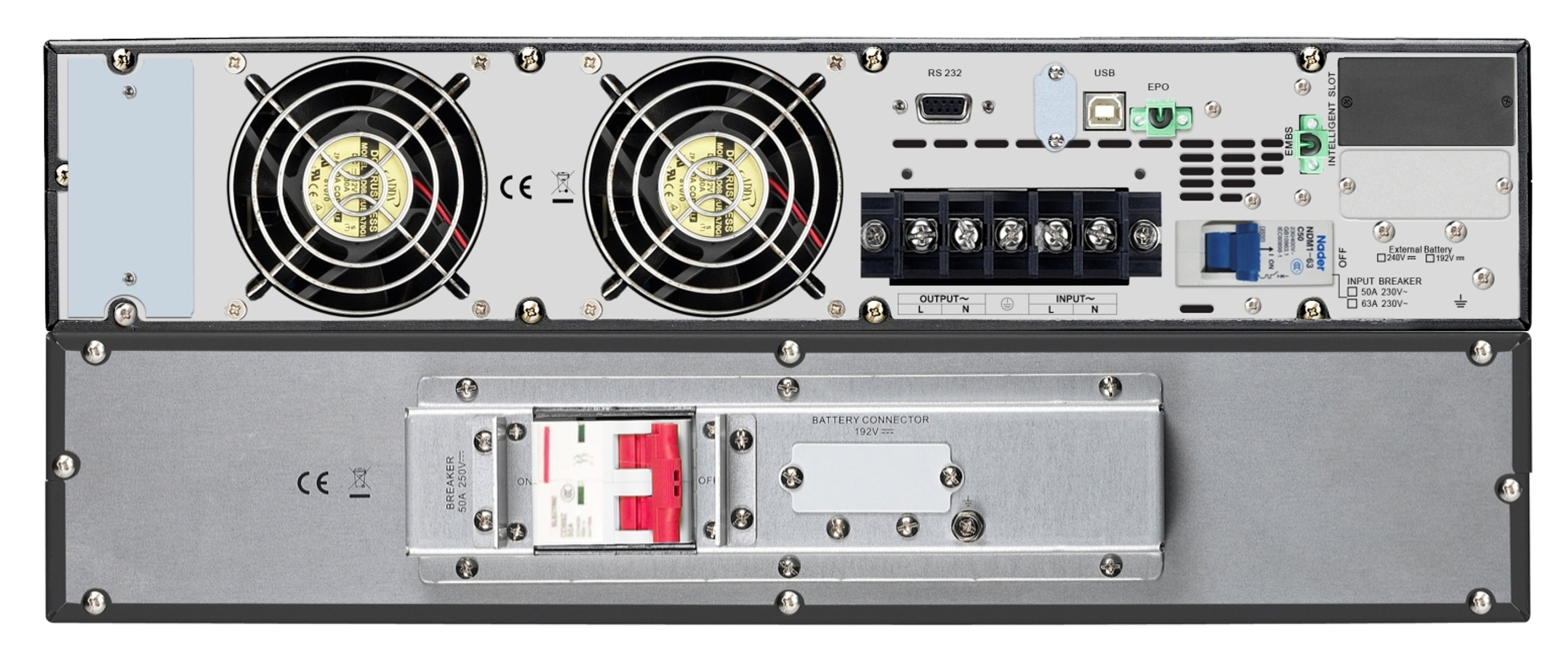 APC SRV5KRIRK alimentation d'énergie non interruptible Double-conversion (en ligne) 5 kVA 5000 W
