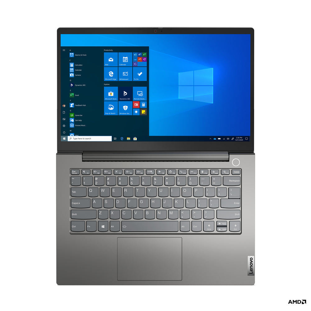 Lenovo ThinkBook 14 G3 ACL AMD Ryzen™ 5 5500U Ordinateur portable 35,6 cm (14") Full HD 8 Go DDR4-SDRAM 256 Go SSD Wi-Fi 6 (802.11ax) Windows 10 Pro Nordique Gris