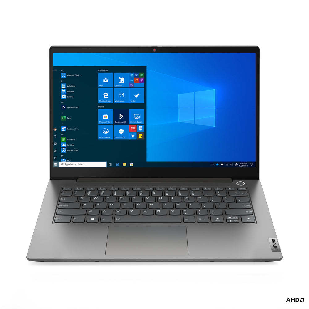 Lenovo ThinkBook 14 G3 ACL AMD Ryzen™ 5 5500U Ordinateur portable 35,6 cm (14") Full HD 8 Go DDR4-SDRAM 256 Go SSD Wi-Fi 6 (802.11ax) Windows 10 Pro Nordique Gris