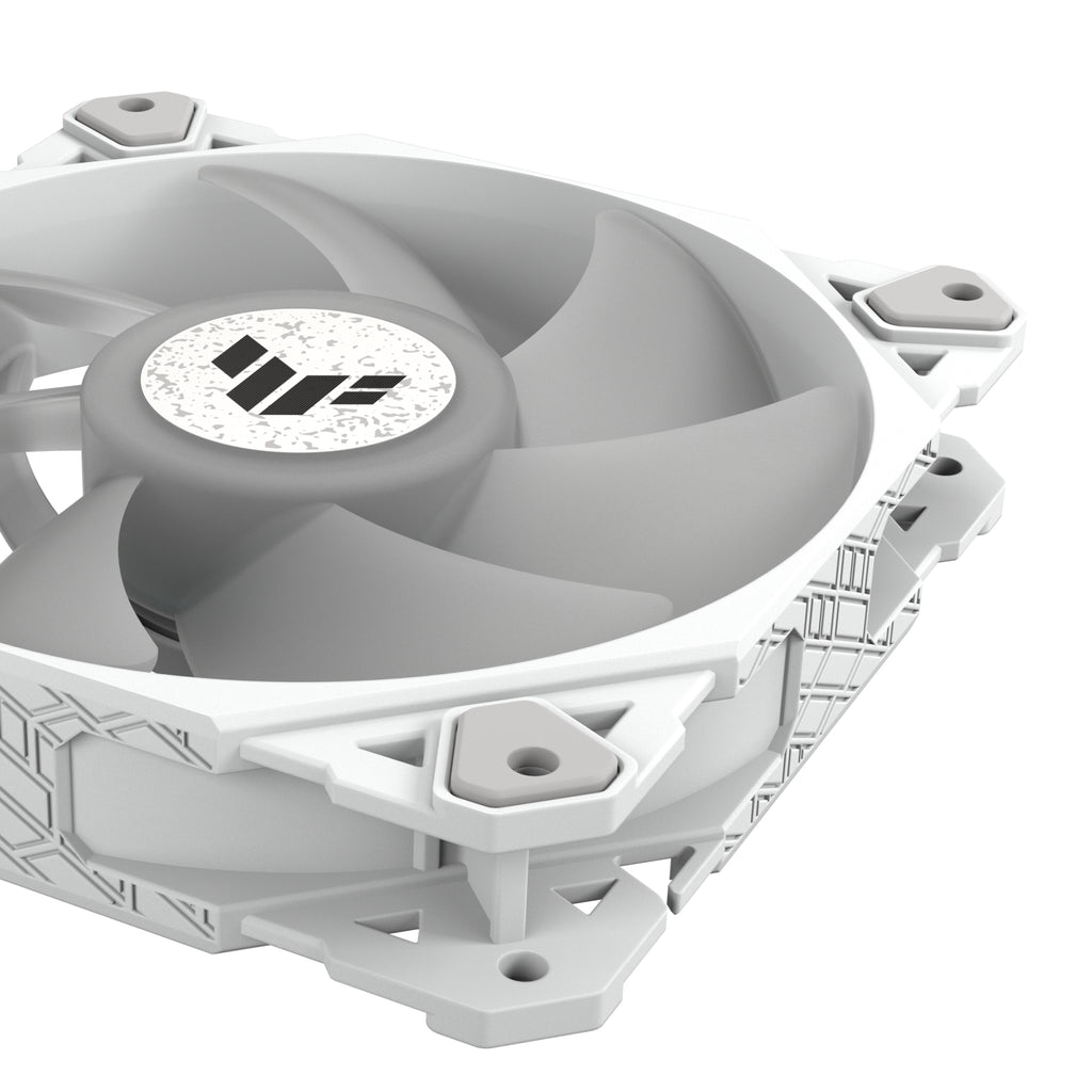 ASUS TUF GAMING TF120 ARGB WHITE EDITION Boitier PC Refroidisseur d'air 12 cm Blanc 1 pièce(s)