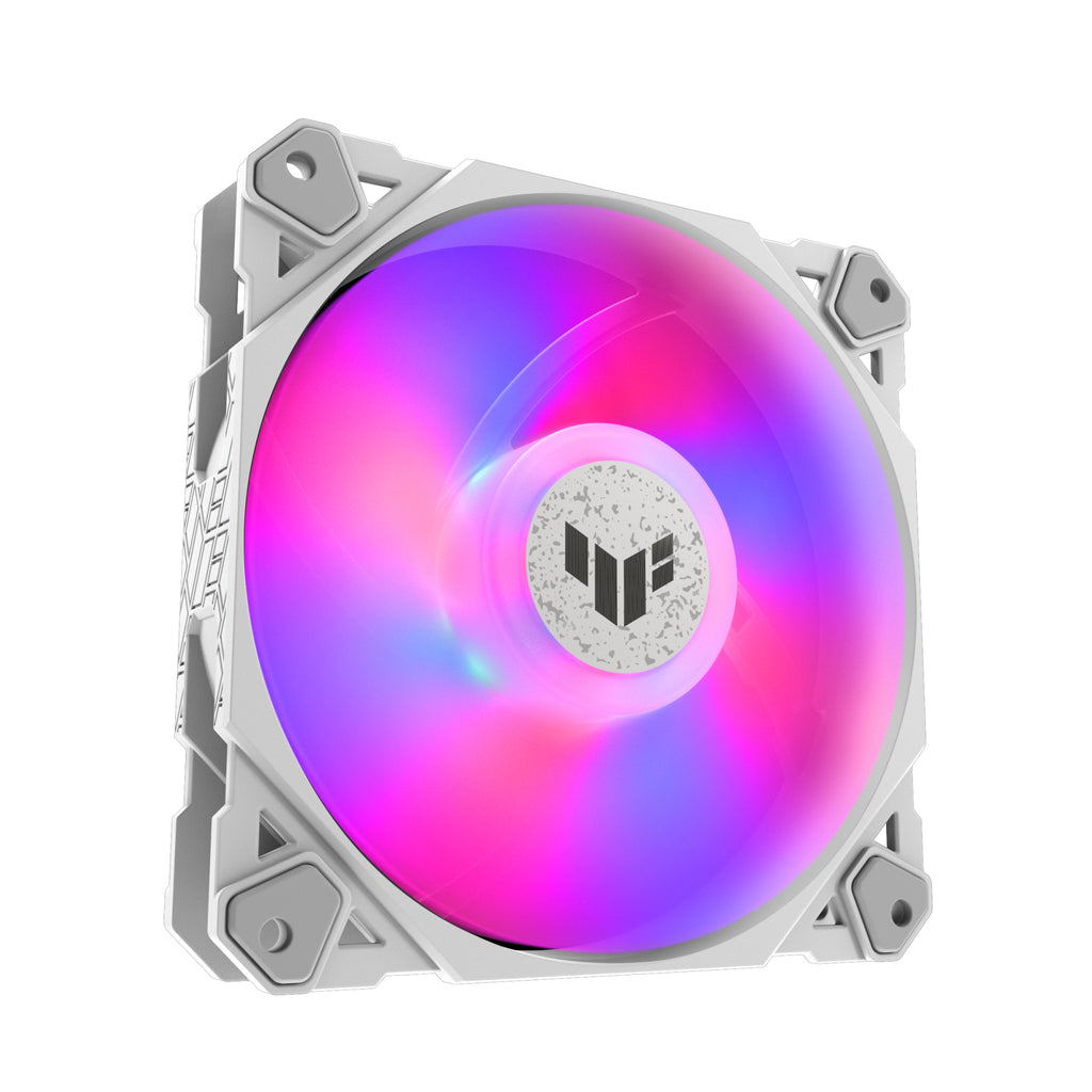 ASUS TUF GAMING TF120 ARGB WHITE EDITION Boitier PC Refroidisseur d'air 12 cm Blanc 1 pièce(s)