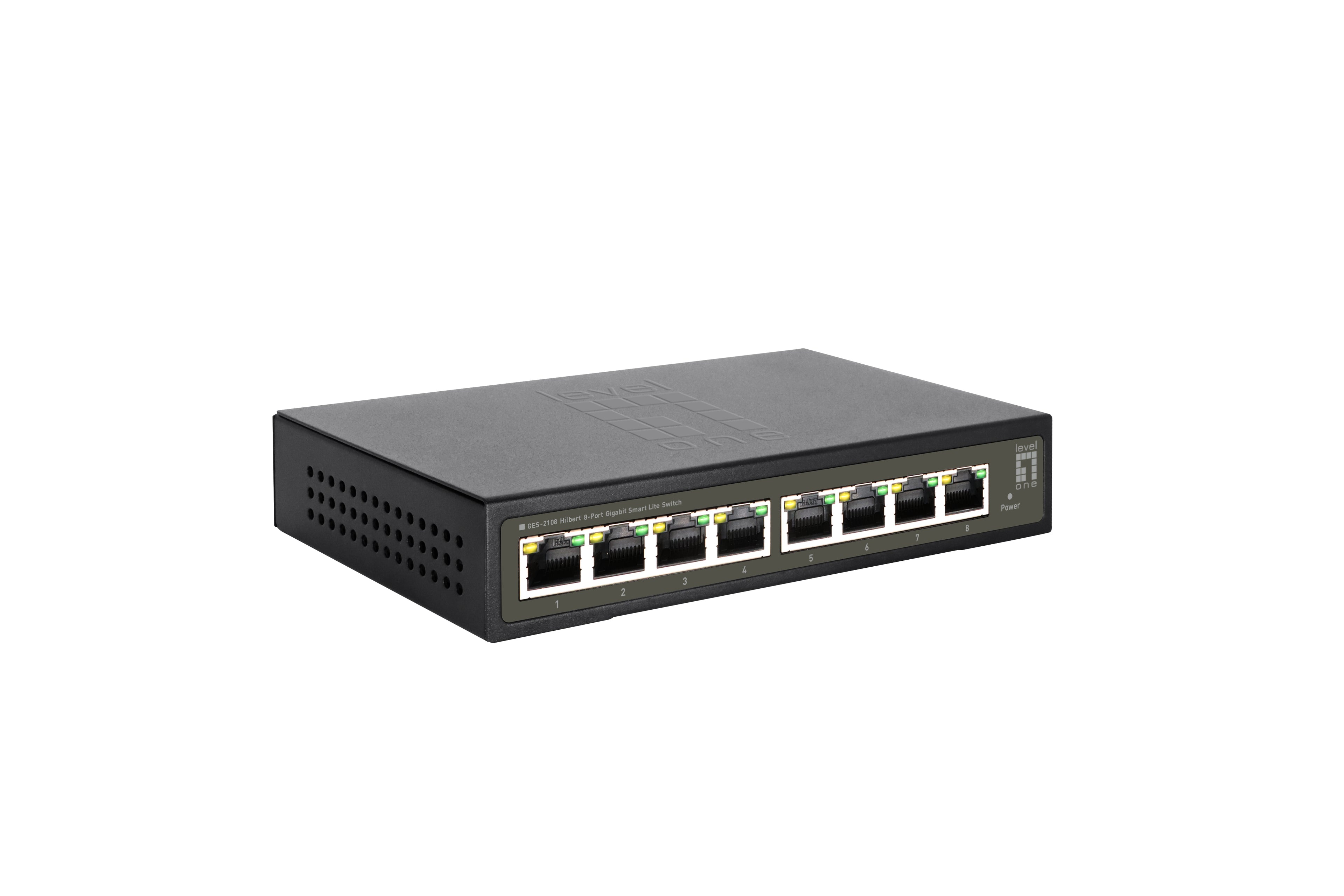 LevelOne GES-2108 commutateur réseau Géré L2 Gigabit Ethernet (10/100/1000) Noir