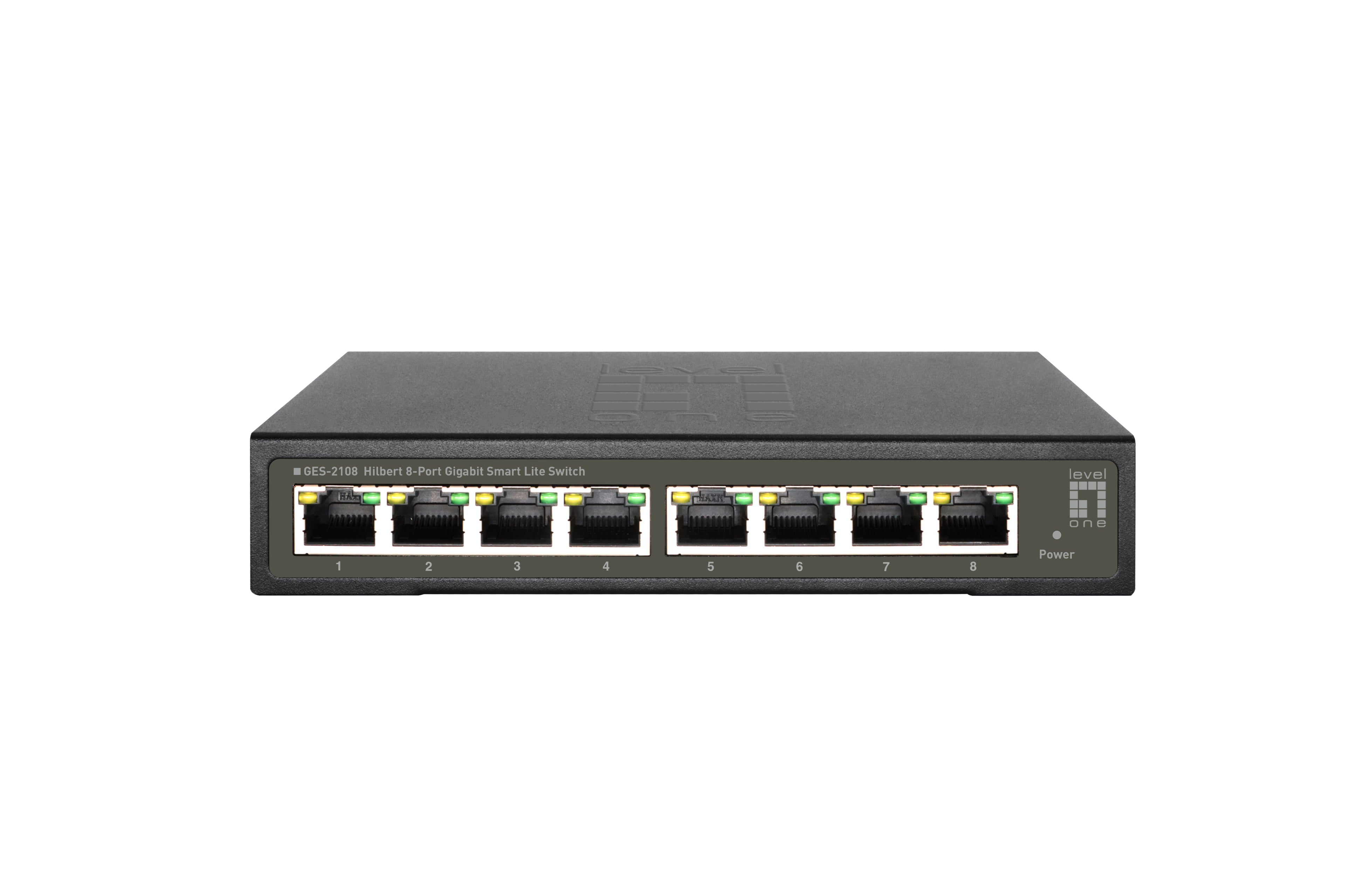 LevelOne GES-2108 commutateur réseau Géré L2 Gigabit Ethernet (10/100/1000) Noir