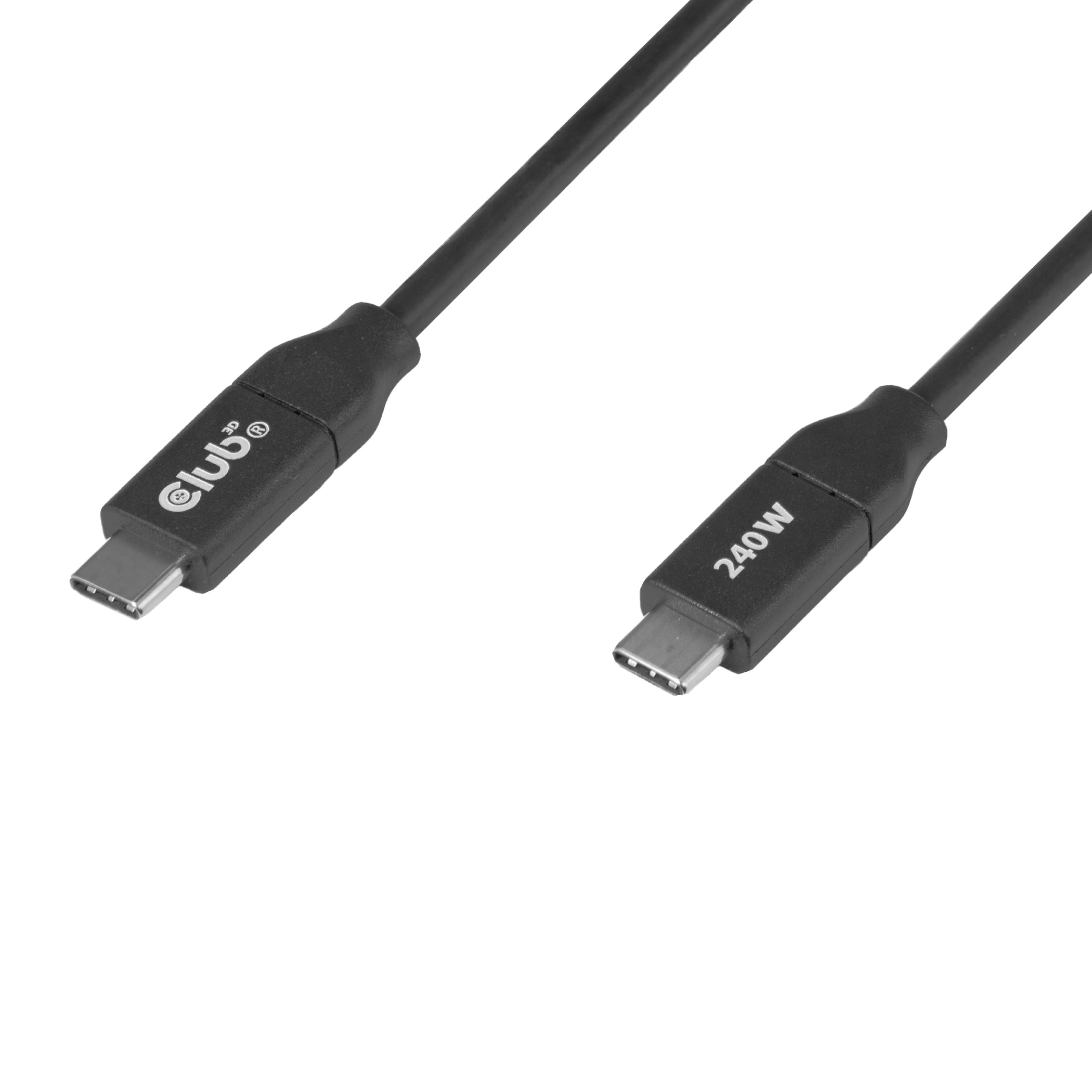 CLUB3D Câble USB-C® sécurisé 240 W sans transmission de données, 2 m / 6,56 pi