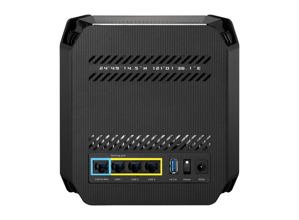 ASUS ROG Rapture GT6 AX10000 AiMesh 1 Pack Tri-bande (2,4 GHz / 5 GHz / 5 GHz) Wi-Fi 6 (802.11ax) Noir 4 Interne