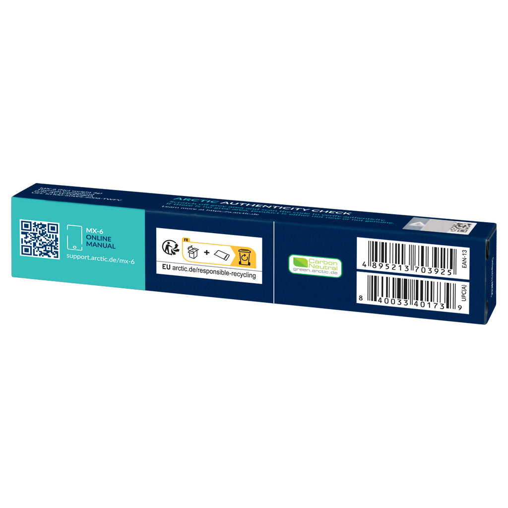 ARCTIC MX-6 combiné de dissipateurs thermiques Pâte thermoconductible 4 g