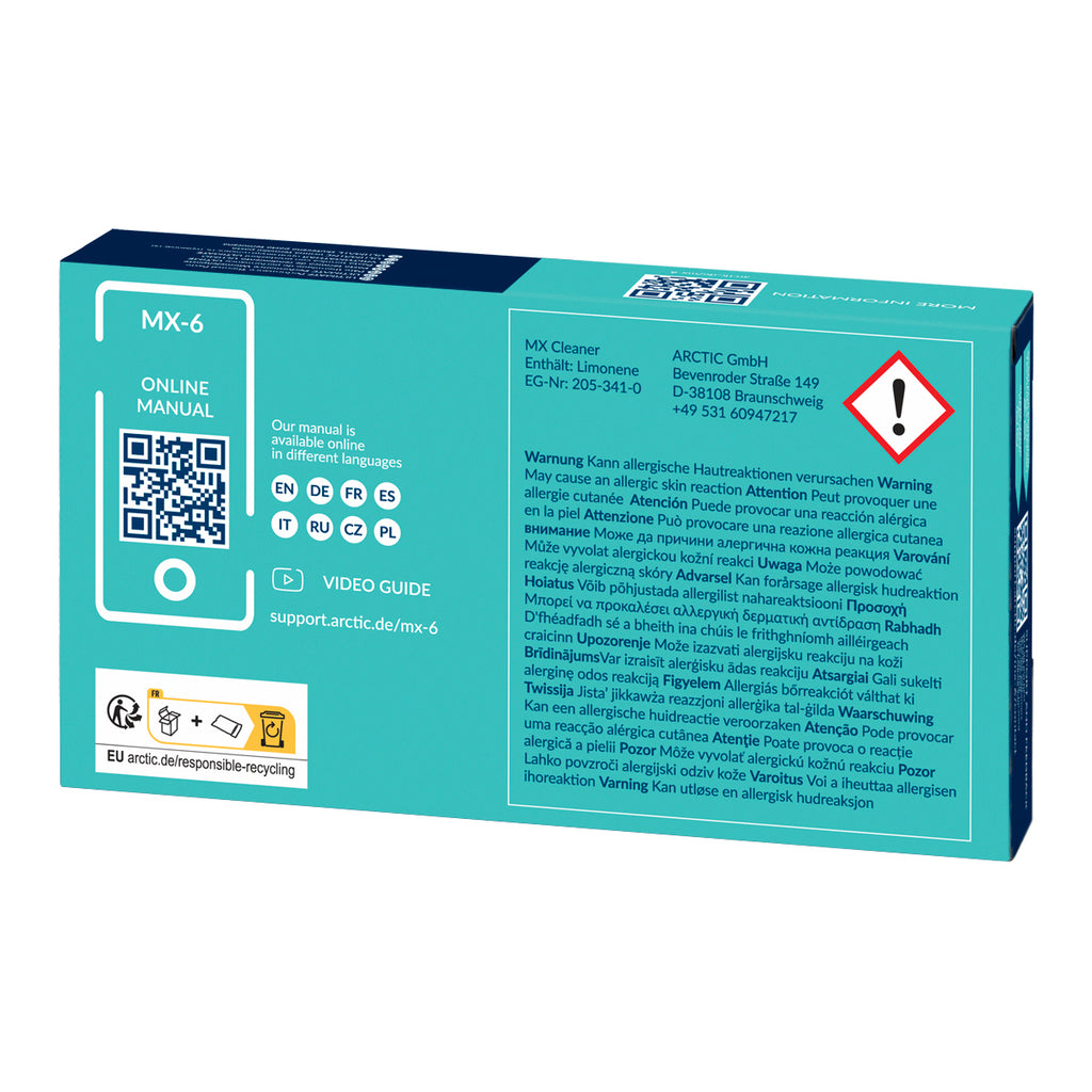 ARCTIC MX-6 combiné de dissipateurs thermiques Pâte thermoconductible 4 g