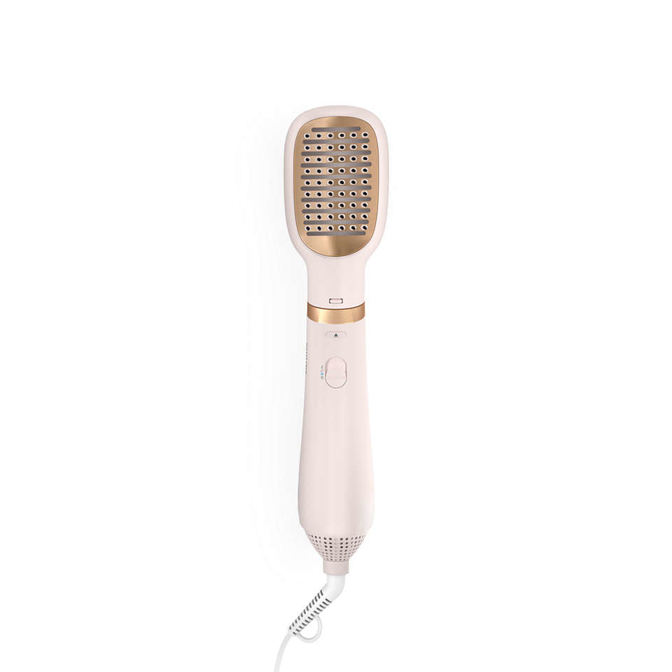Philips 3000 series BHA310/00 brosse soufflante et fer à lisser Kit d'accessoires de coiffure À chaleur Or, Blanc 800 W 1,8 m