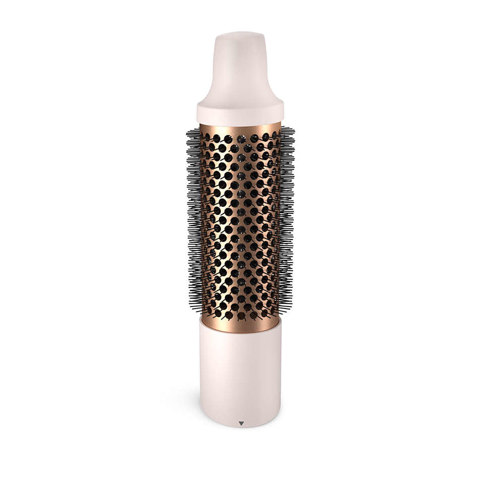 Philips 3000 series BHA310/00 brosse soufflante et fer à lisser Kit d'accessoires de coiffure À chaleur Or, Blanc 800 W 1,8 m