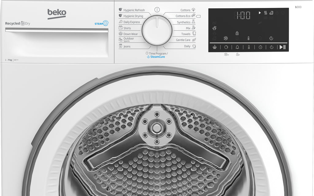 Beko B3T67230 sèche-linge Pose libre Charge avant 7 kg Blanc
