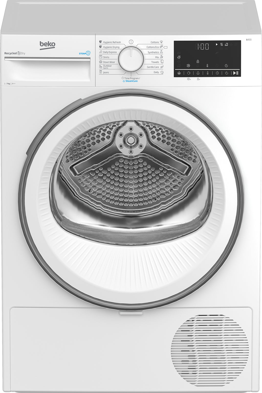 Beko B3T67230 sèche-linge Pose libre Charge avant 7 kg Blanc