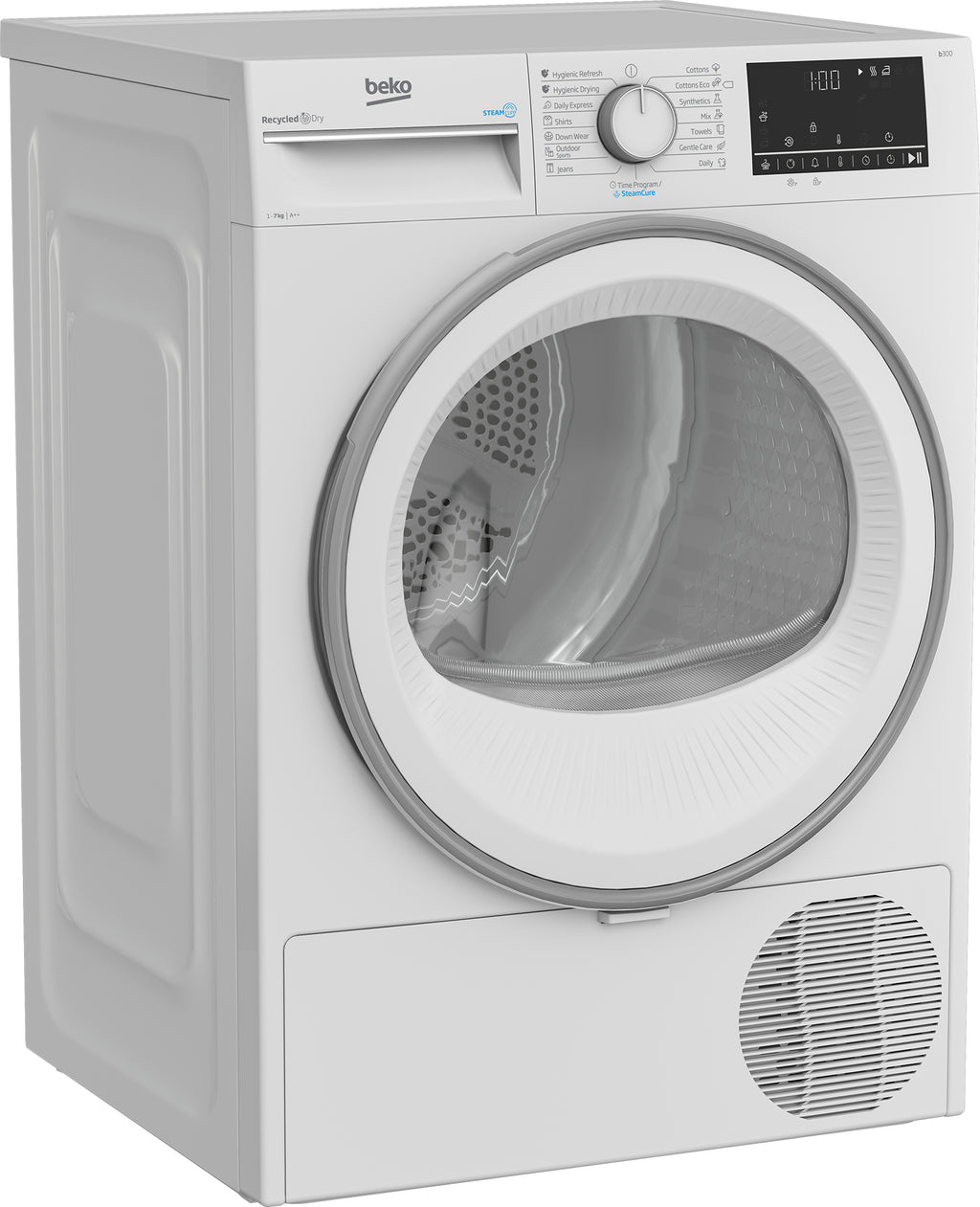 Beko B3T67230 sèche-linge Pose libre Charge avant 7 kg Blanc