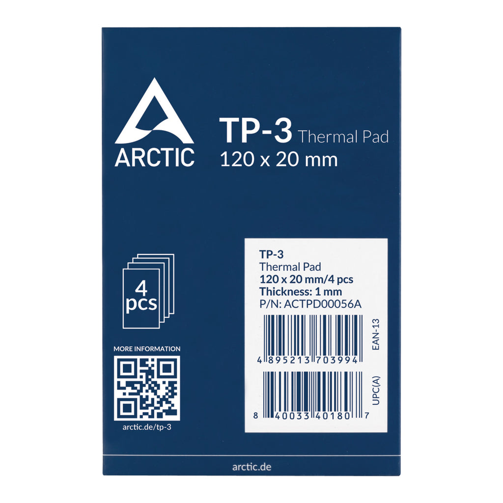 ARCTIC ACTPD00056A combiné de dissipateurs thermiques Pad thermique