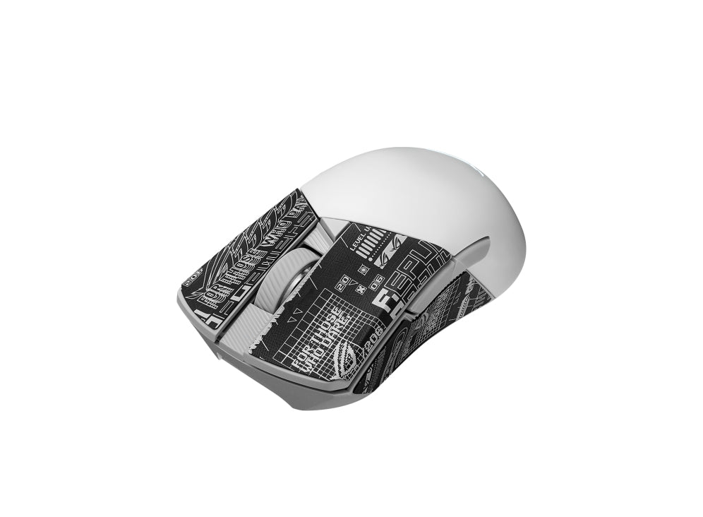 ASUS ROG Gladius III Wireless Aimpoint White souris Gaming Droitier RF Wireless + Bluetooth + USB Type-A Optique 36000 DPI