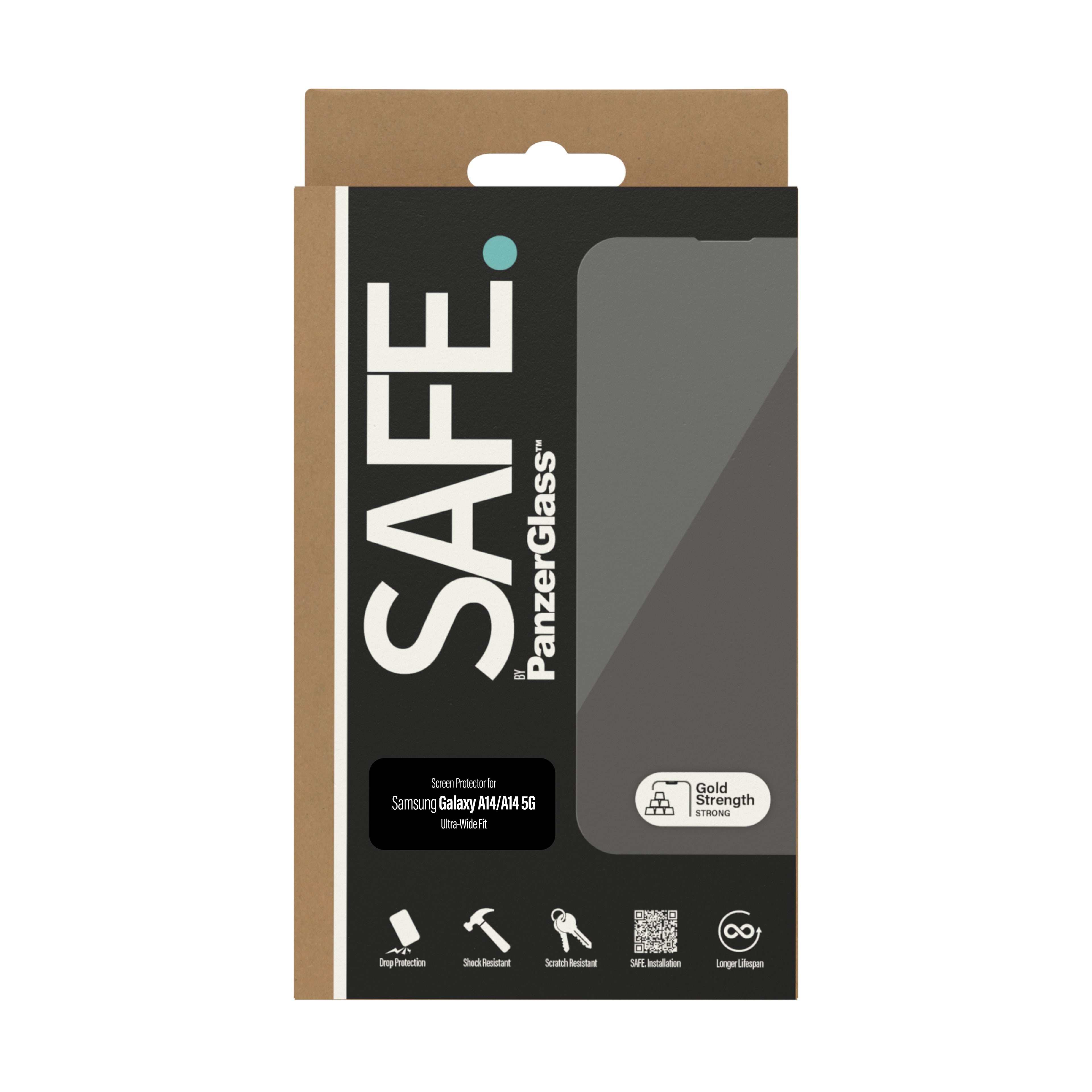 PanzerGlass PanzerGlass SAFE. by ® Screen Protector Samsung Galaxy A14 | A14 5G | Ultra-Wide Fit Protection d'écran transparent 1 pièce(s)