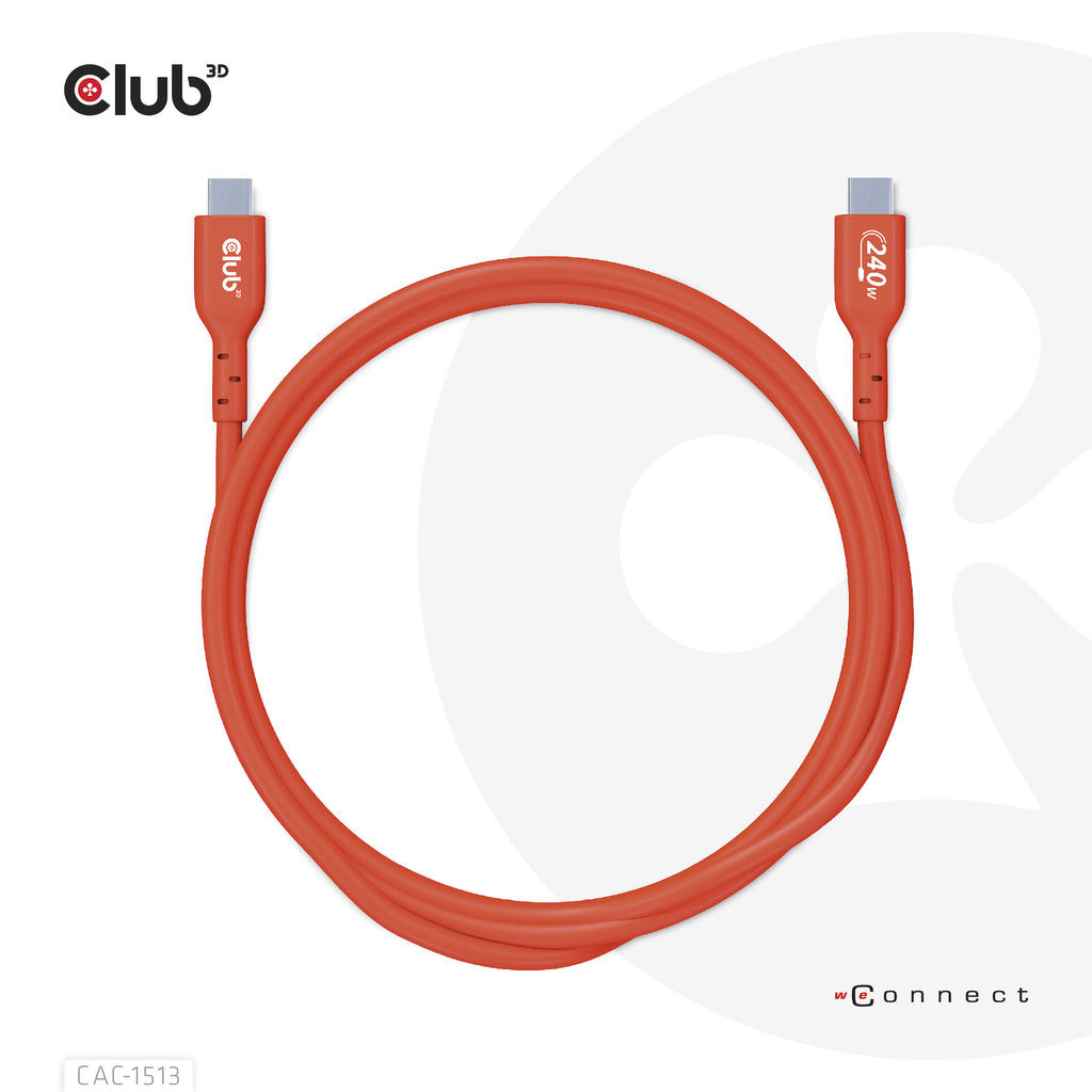 CLUB3D CAC-1513 câble USB USB 2.0 3 m USB C 240 W Orange
