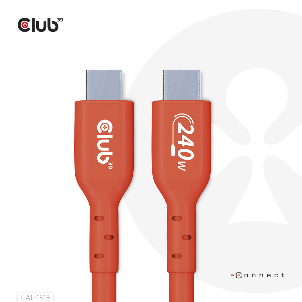 CLUB3D CAC-1513 câble USB USB 2.0 3 m USB C 240 W Orange