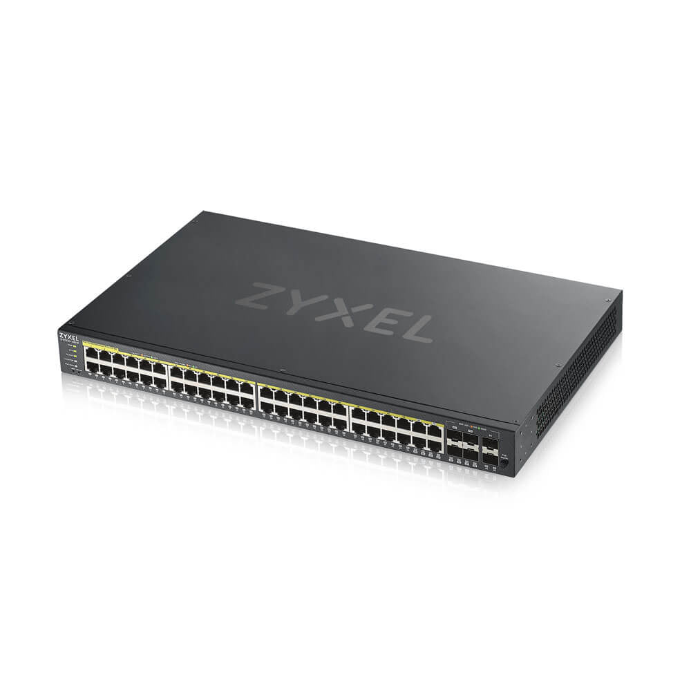 Zyxel GS1920-48HPV2 Switch Gigabit Ethernet Géré PoE, Noir