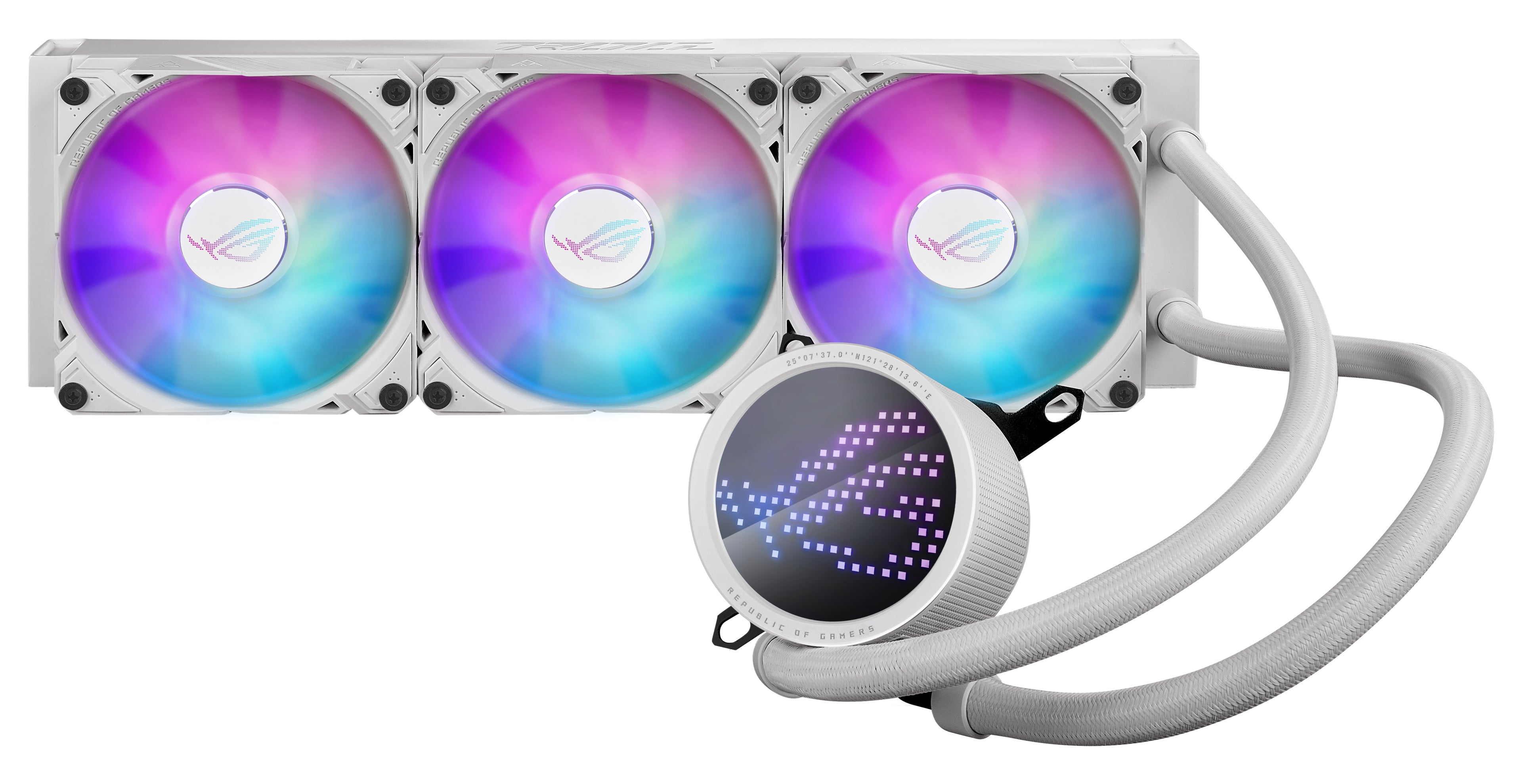 ASUS ROG Ryuo III 360 ARGB White Edition Processeur Kit de refroidissement du liquide 12 cm Blanc