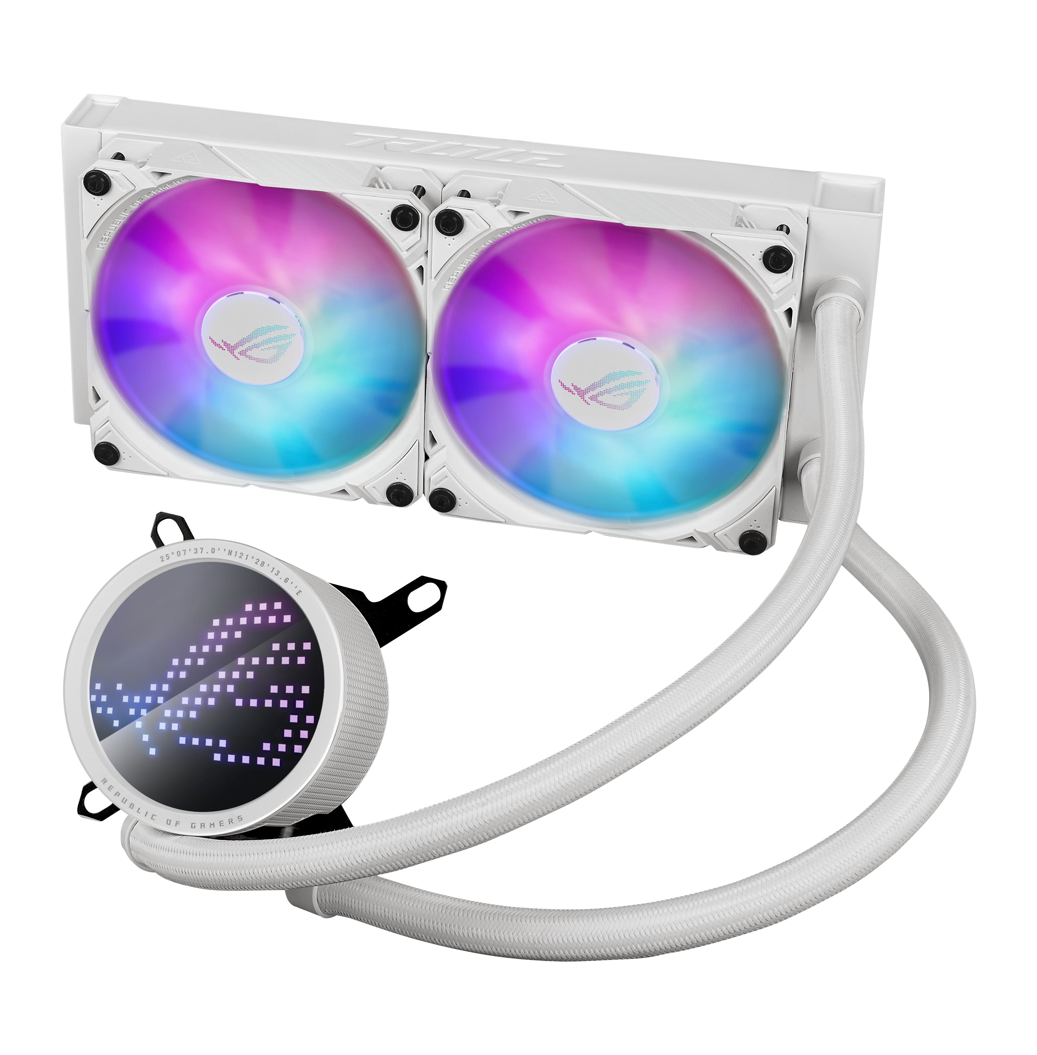 ASUS ROG Ryuo III 240 ARGB White Edition Processeur Kit de refroidissement du liquide 12 cm Blanc