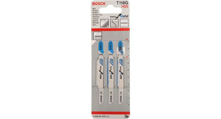 Bosch Bosch 2 608 631 674 Lame de scie sauteuse, à chantourner et sabre