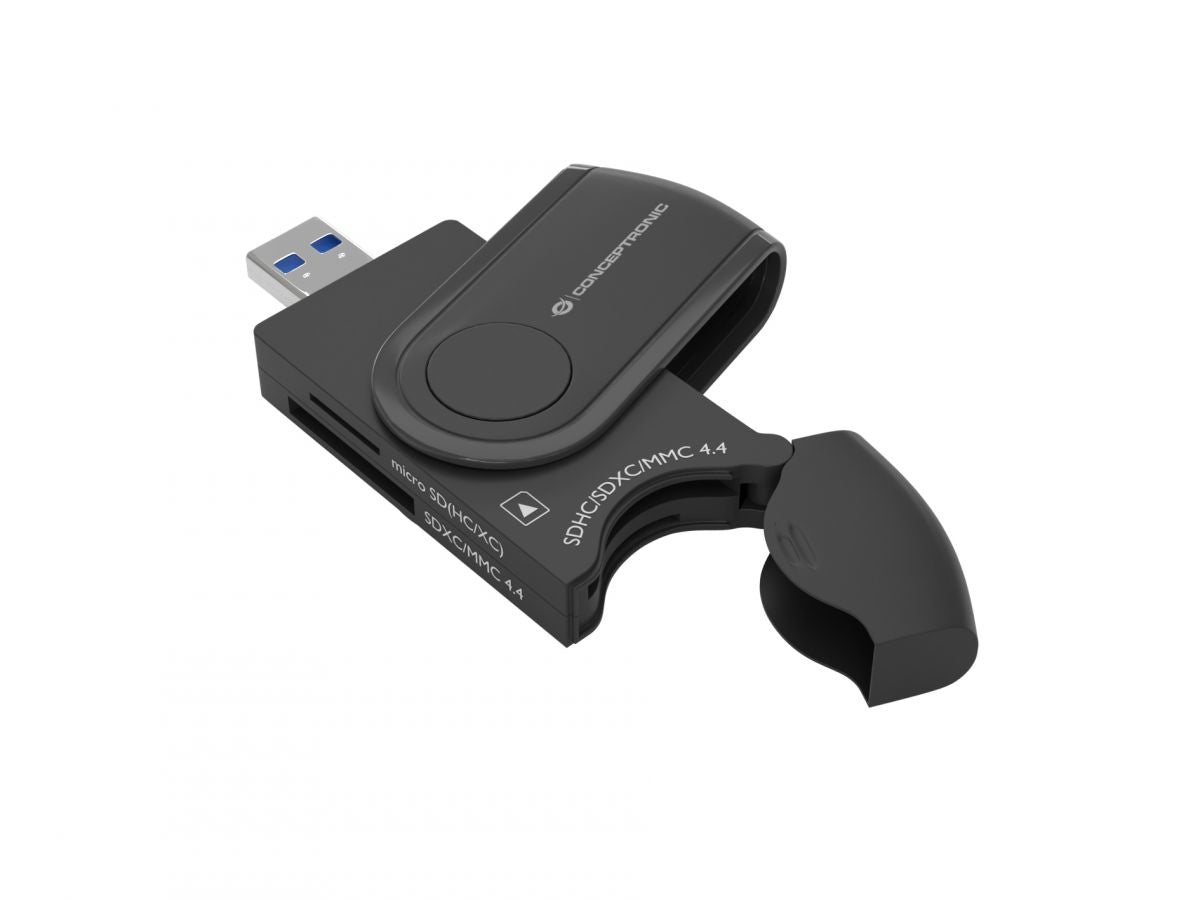 Conceptronic StreamVault BIAN04B lecteur de carte mémoire USB 3.2 Gen 1 (3.1 Gen 1) Type-A Noir
