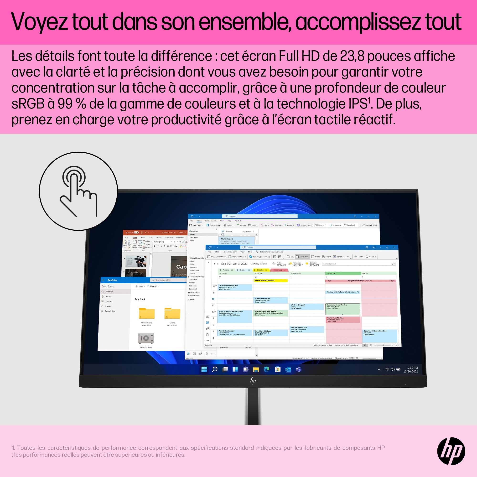 HP Écran tactile FHD E24t G5