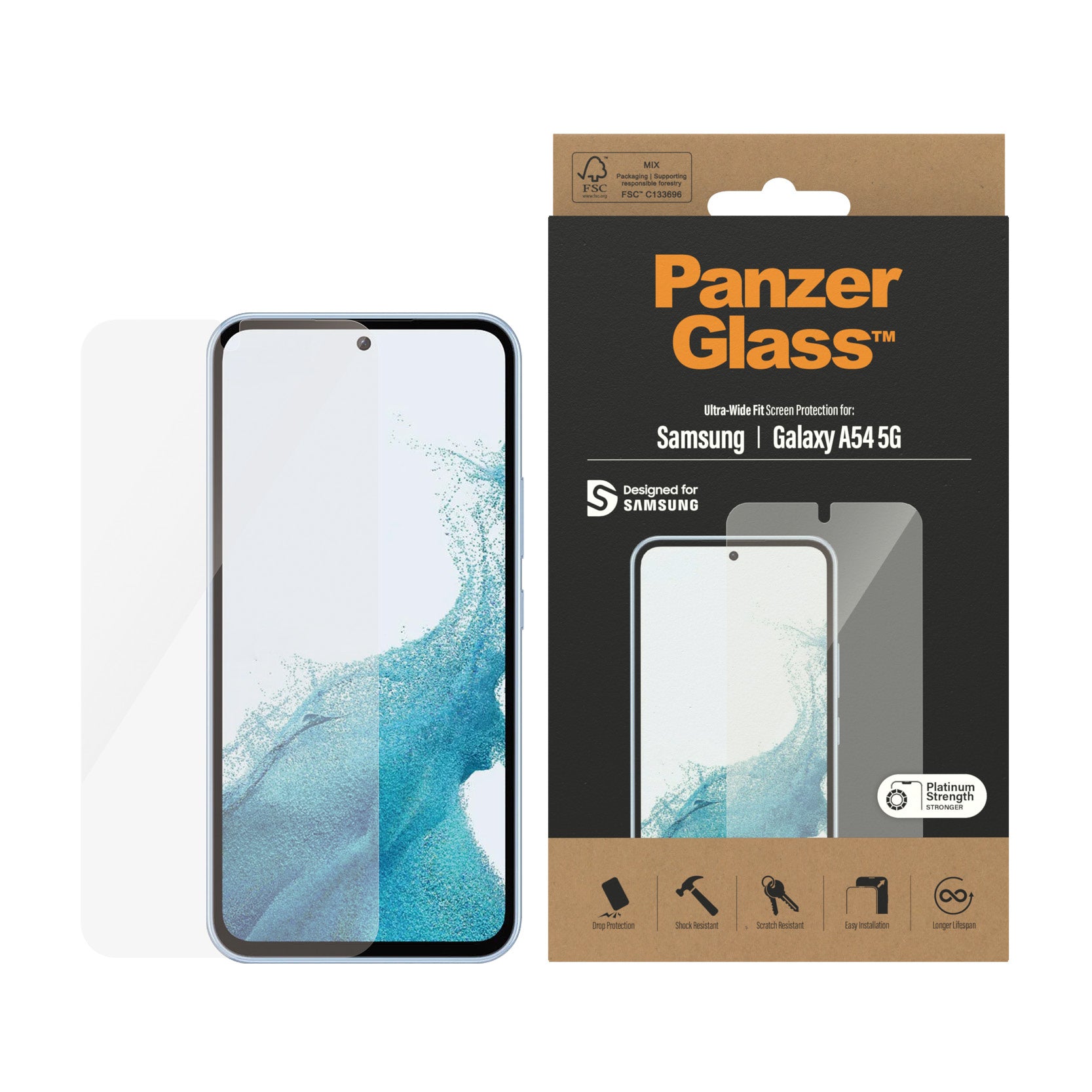 PanzerGlass PanzerGlass ® Screen Protector Samsung Galaxy A54 5G | Ultra-Wide Fit Protection d'écran transparent 1 pièce(s)